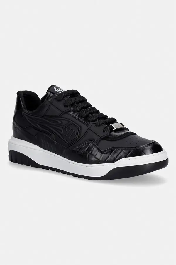Philipp Plein Usnjene superge Philipp Plein Low-Top Moonwalker
