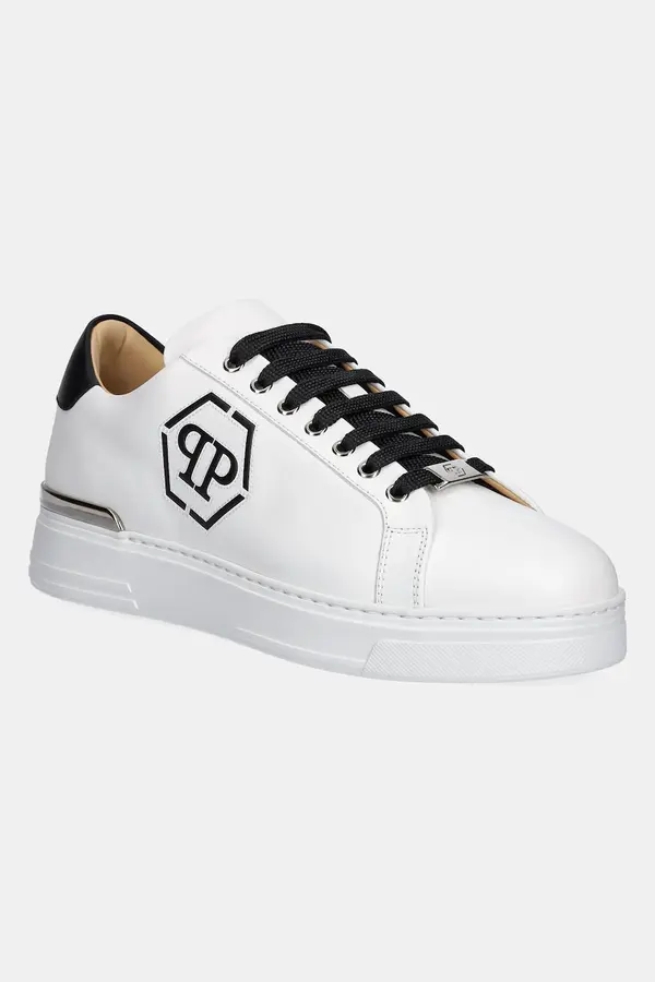 Philipp Plein Usnjene superge Philipp Plein Nappa Lo-Top Hexagon