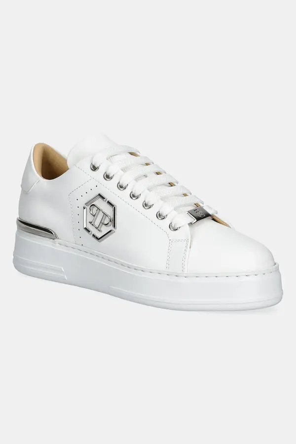 Philipp Plein Usnjene superge Philipp Plein Nappa Lo-Top Hexagon