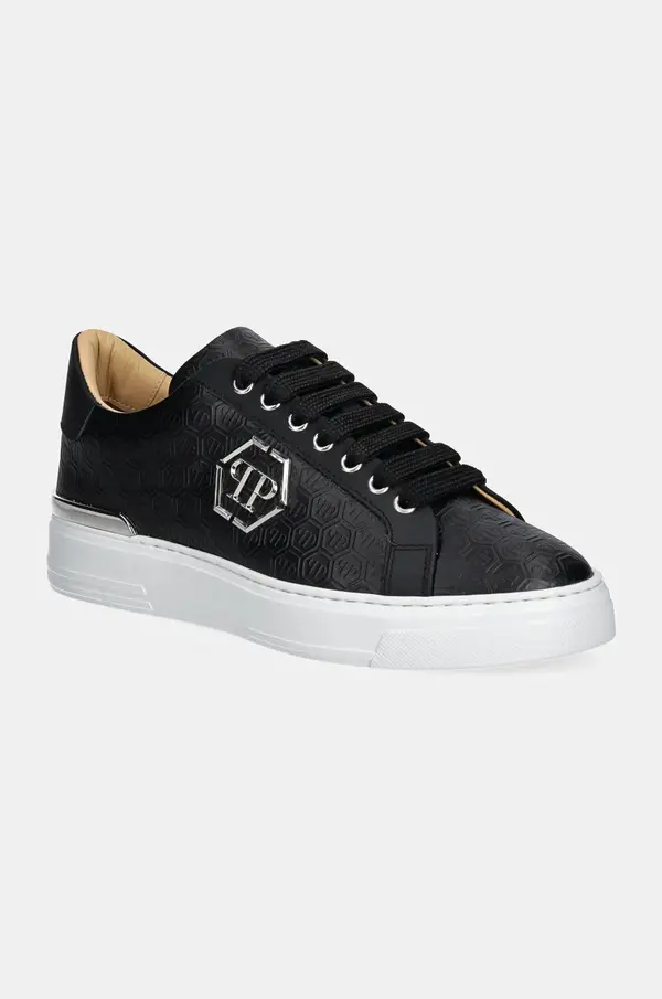 Philipp Plein Usnjene superge Philipp Plein Nappa Lo-Top Monogram