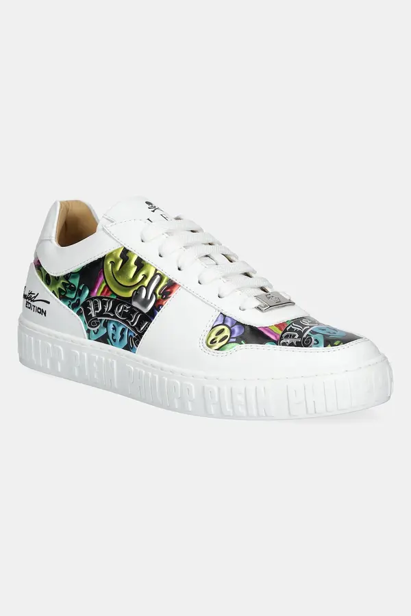 Philipp Plein Usnjene superge Philipp Plein Nappa Lo-Top Smile