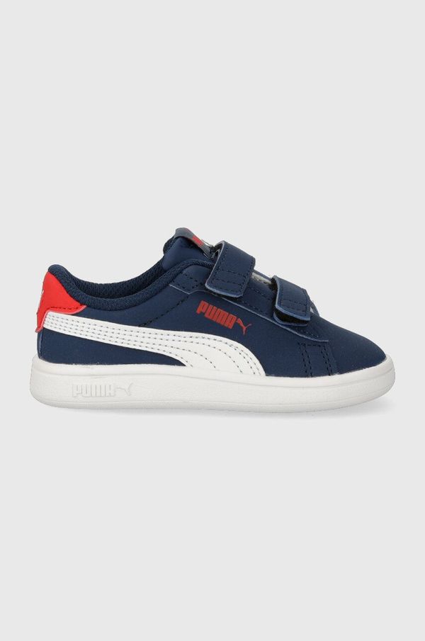 Puma Usnjene superge Puma Smash 3.0 Buck V mornarsko modra barva