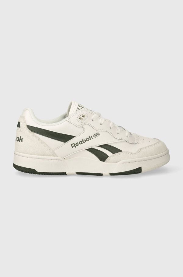 Reebok Usnjene superge Reebok BB 4000 II bež barva