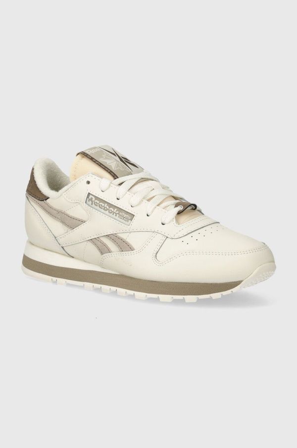 Reebok Classic Usnjene superge Reebok Classic Classic Leather bež barva, 100074360