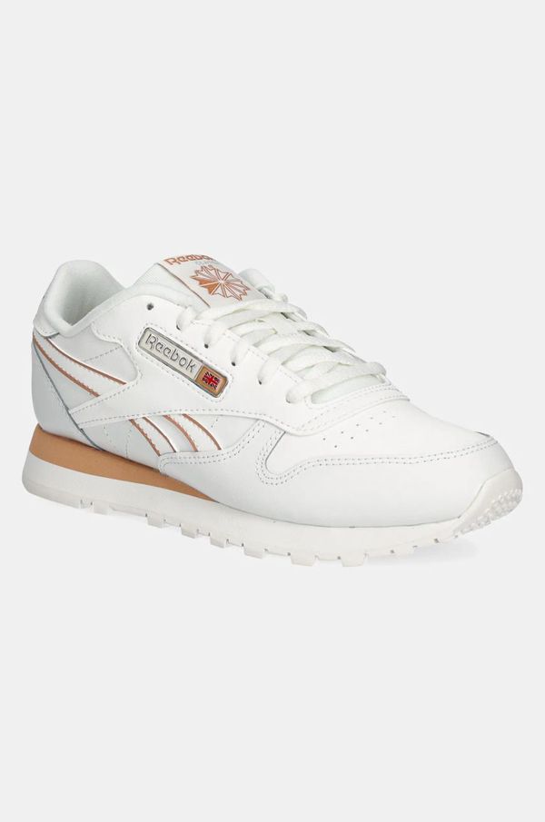 Reebok Classic Usnjene superge Reebok Classic CLASSIC LEATHER bež barva, 100208281