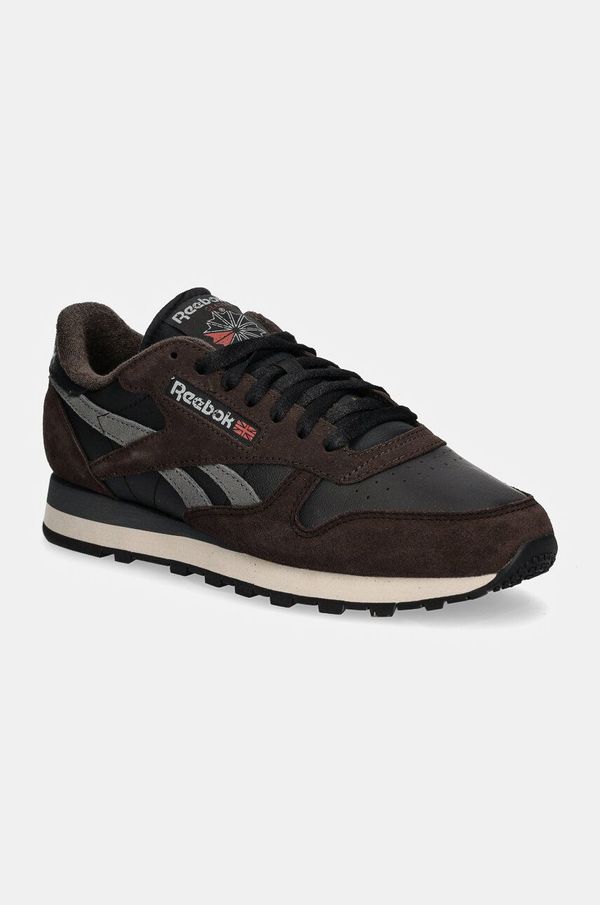 Reebok Classic Usnjene superge Reebok Classic Classic Leather rjava barva, 100201111