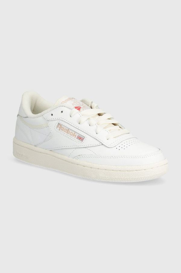 Reebok Classic Usnjene superge Reebok Classic Club C 85 bela barva, 100074234