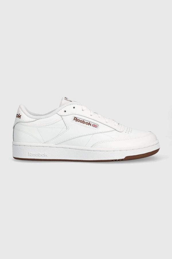 Reebok Classic Usnjene superge Reebok Classic Club C 85 bela barva, FZ6012