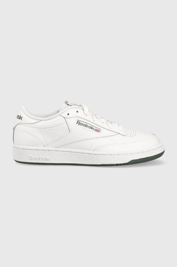Reebok Classic Usnjene superge Reebok Classic CLUB C 85 bela barva, FZ6014