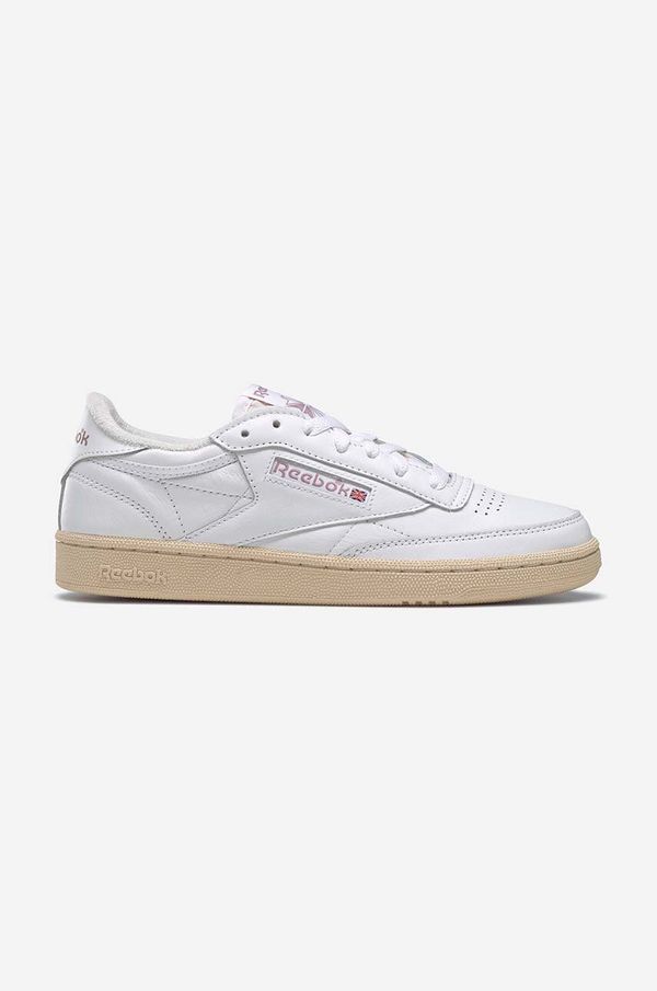 Reebok Classic Usnjene superge Reebok Classic Club C 85 Vintage GY9739 bela barva