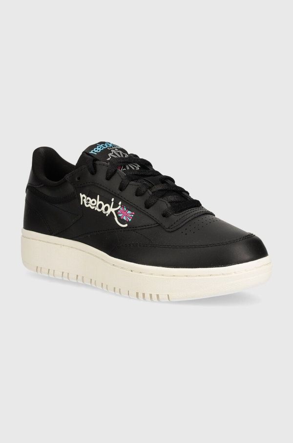 Reebok Classic Usnjene superge Reebok Classic Club C črna barva, 100074479