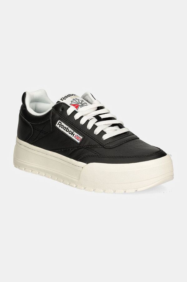 Reebok Classic Usnjene superge Reebok Classic Club C Megacourt črna barva, 100201239