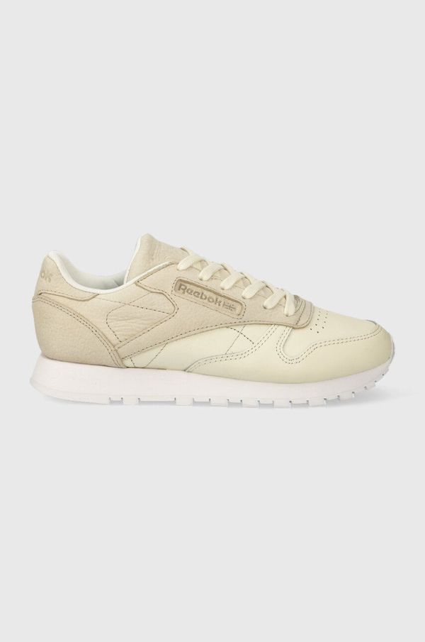 Reebok Usnjene superge Reebok Classic Leather Sea You Later bež barva