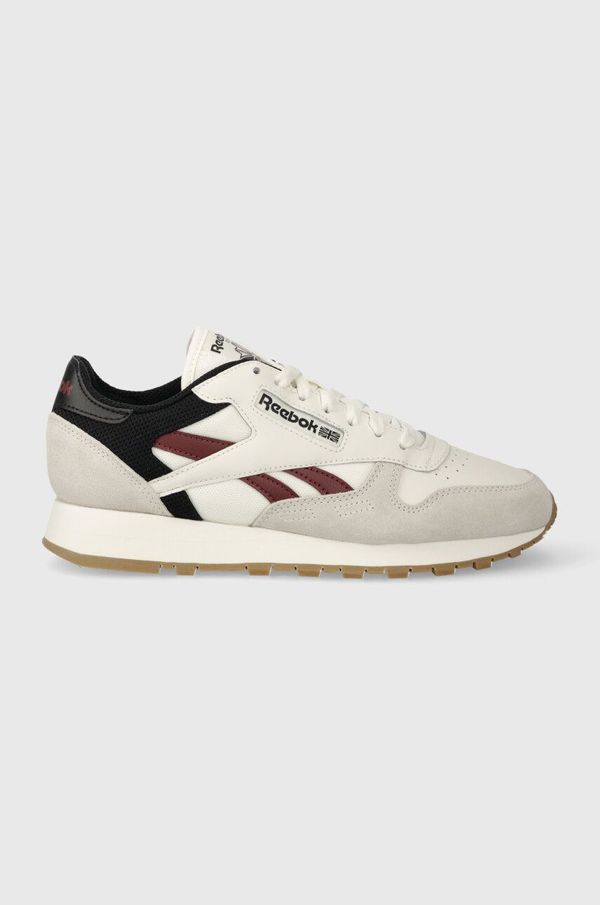 Reebok Usnjene superge Reebok Classic Leather siva barva