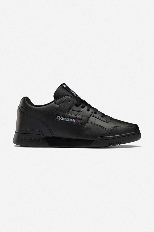 Reebok Classic Usnjene superge Reebok Classic Workout Plus črna barva