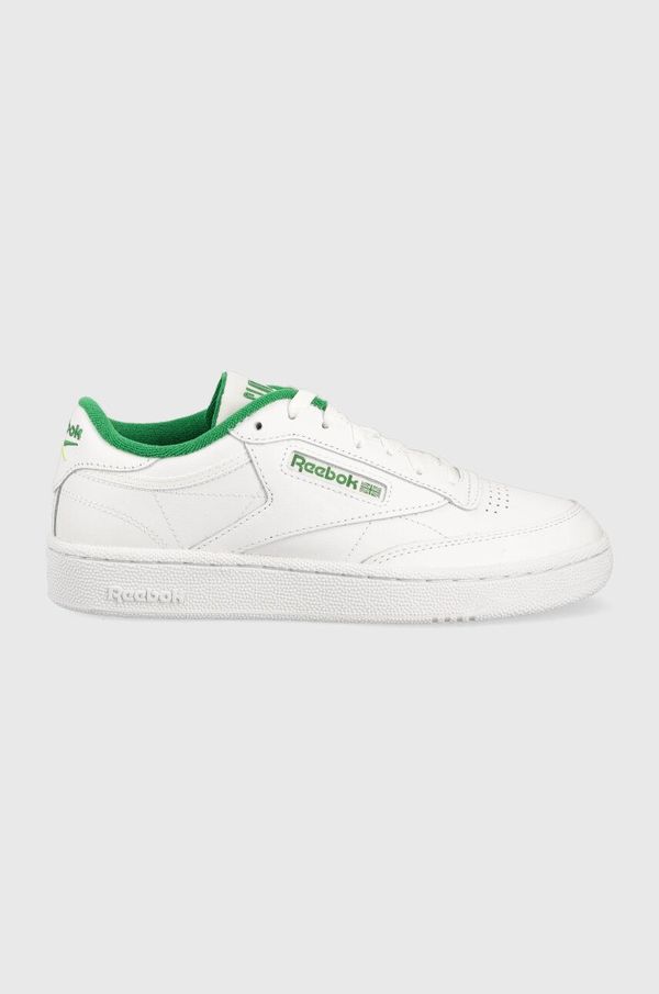 Reebok Usnjene superge Reebok Club C 85 bela barva, IE9387