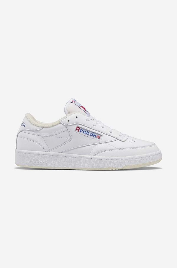 Reebok Usnjene superge Reebok Club C 85 Vintage GZ5162 bela barva