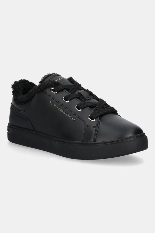 Tommy Hilfiger Usnjene superge Tommy Hilfiger CASUAL CUPSOLE SNEAKER WL
