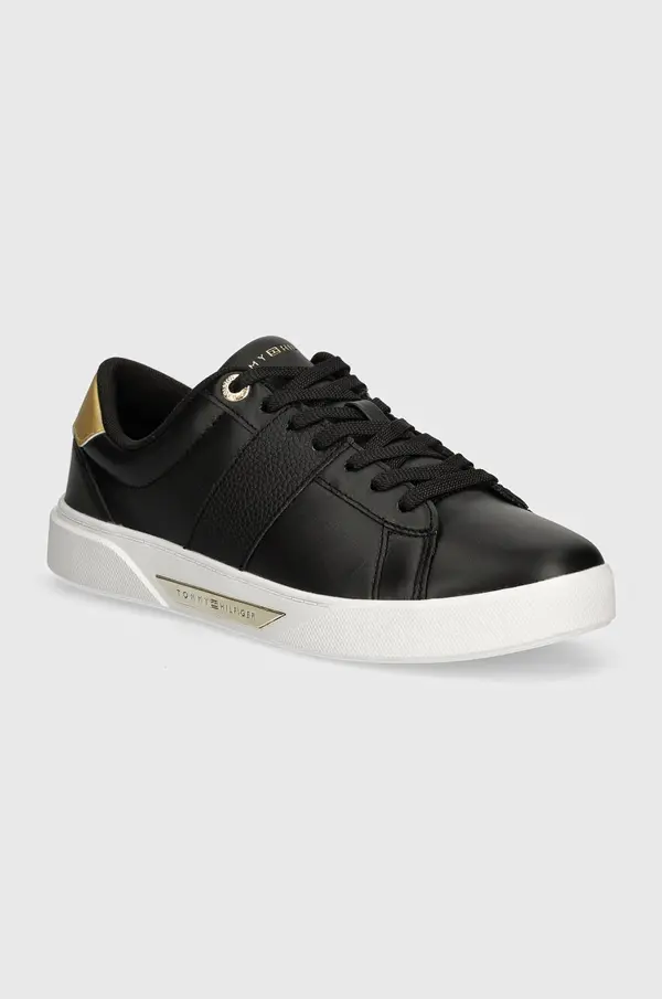 Tommy Hilfiger Usnjene superge Tommy Hilfiger CHIC PANEL COURT SNEAKER