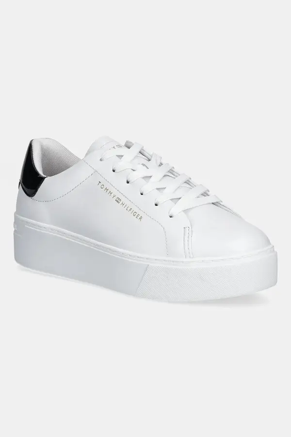 Tommy Hilfiger Usnjene superge Tommy Hilfiger CHIC PLATFORM CUPSOLE PATENT
