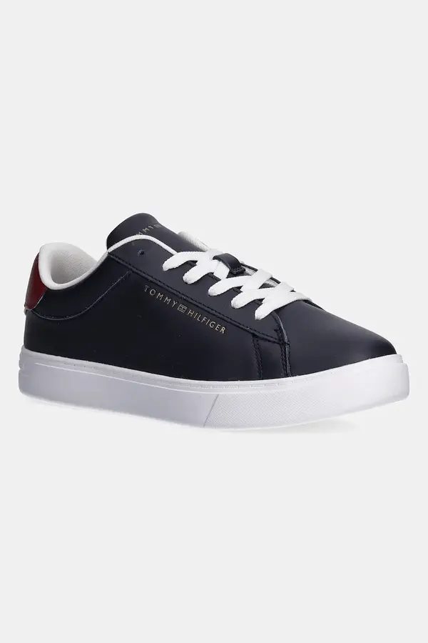 Tommy Hilfiger Usnjene superge Tommy Hilfiger ESSENTIAL COURT SNEAKER