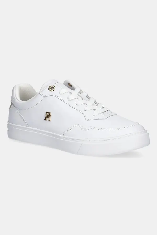 Tommy Hilfiger Usnjene superge Tommy Hilfiger ESSENTIAL ELEVATED COURT SNEAKER