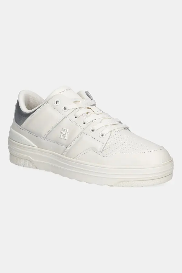 Tommy Hilfiger Usnjene superge Tommy Hilfiger FEMININE BASKET SNEAKER