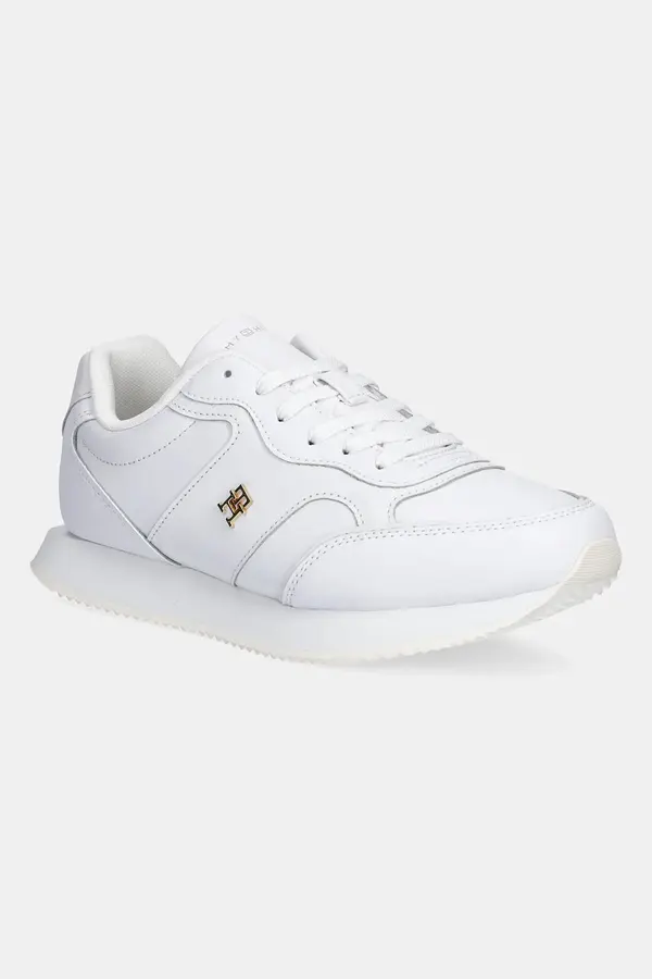 Tommy Hilfiger Usnjene superge Tommy Hilfiger LEATHER RUNNER