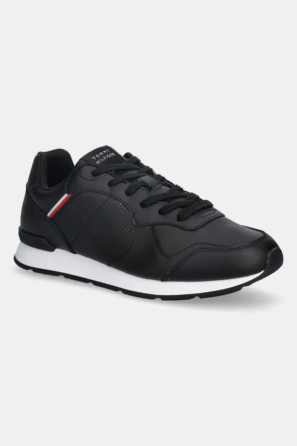 Tommy Hilfiger Usnjene superge Tommy Hilfiger RUNNER ICON LEATHER