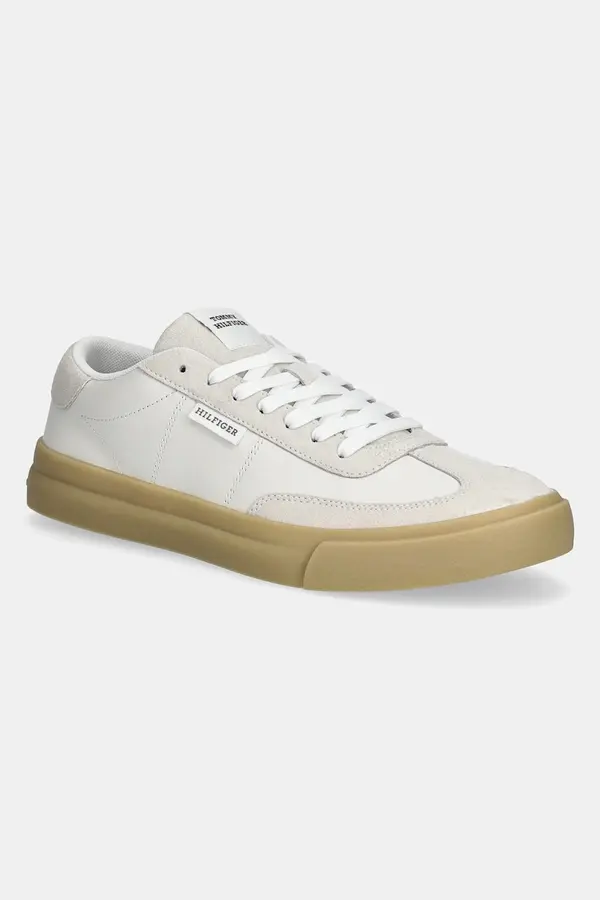 Tommy Hilfiger Usnjene superge Tommy Hilfiger TH CUPSET SUMMER LTH