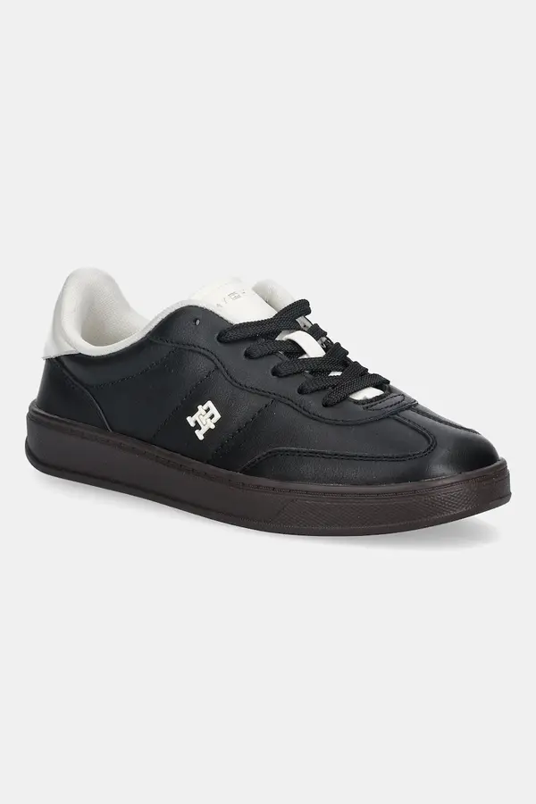 Tommy Hilfiger Usnjene superge Tommy Hilfiger TH HERITAGE SNEAKER SHINY