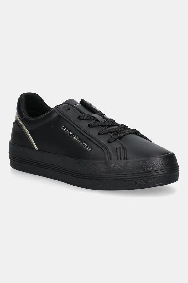 Tommy Hilfiger Usnjene superge Tommy Hilfiger VULC FOXING SNEAKER