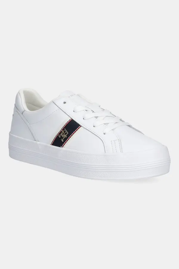 Tommy Hilfiger Usnjene superge Tommy Hilfiger VULC WEBBING SNEAKER