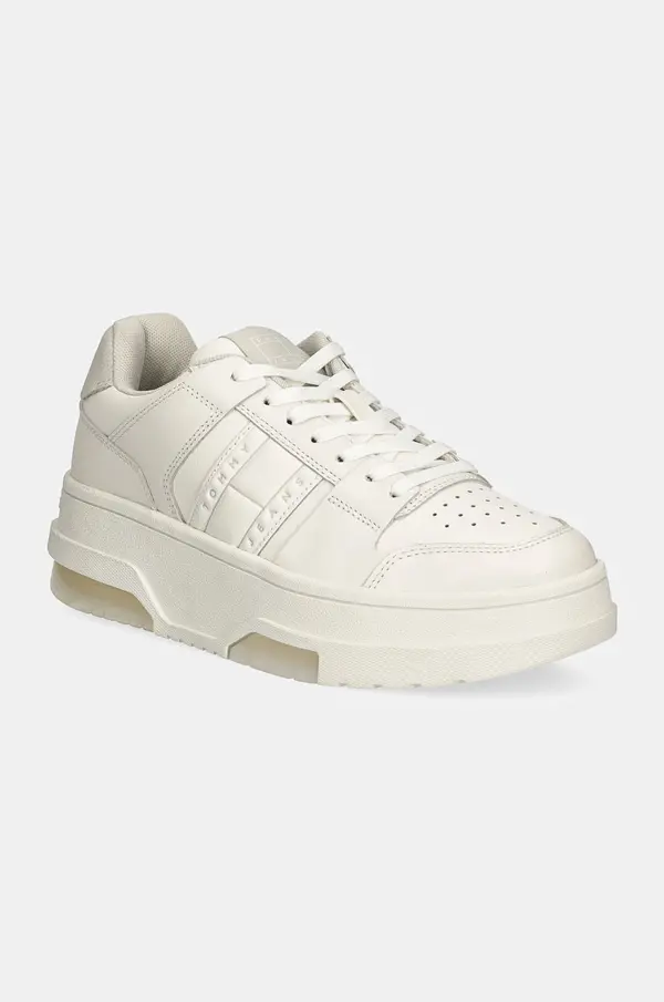 Tommy Jeans Usnjene superge Tommy Jeans THE BROOKLYN FLATFORM