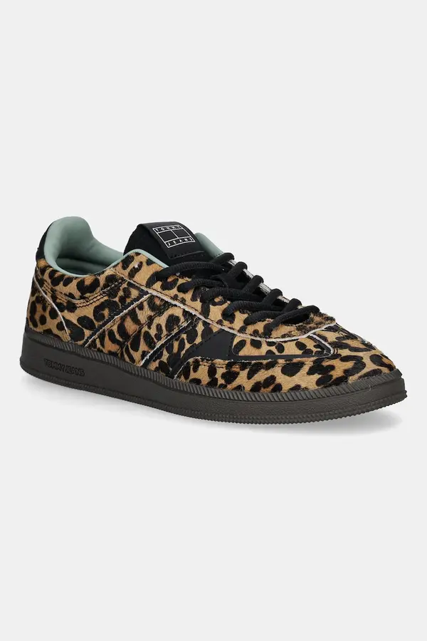 Tommy Jeans Usnjene superge Tommy Jeans THE GREENWICH EDGE LEOPARD