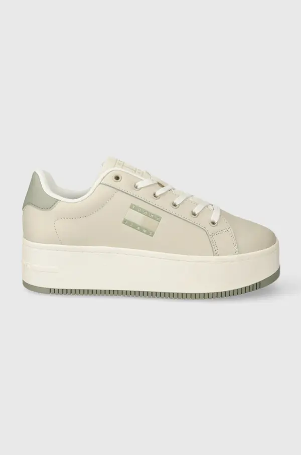 Tommy Jeans Usnjene superge Tommy Jeans TJW FLATFORM ESS
