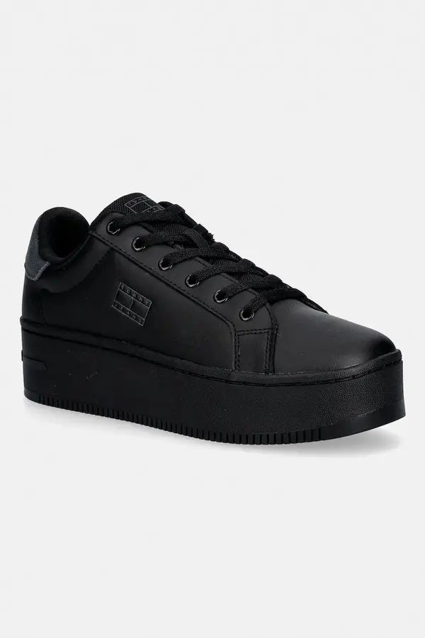 Tommy Jeans Usnjene superge Tommy Jeans TJW FLATFORM ESS MU