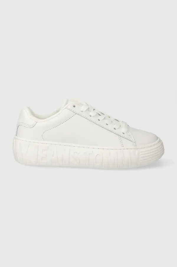 Tommy Jeans Usnjene superge Tommy Jeans TJW LEATHER CUPSOLE ESS