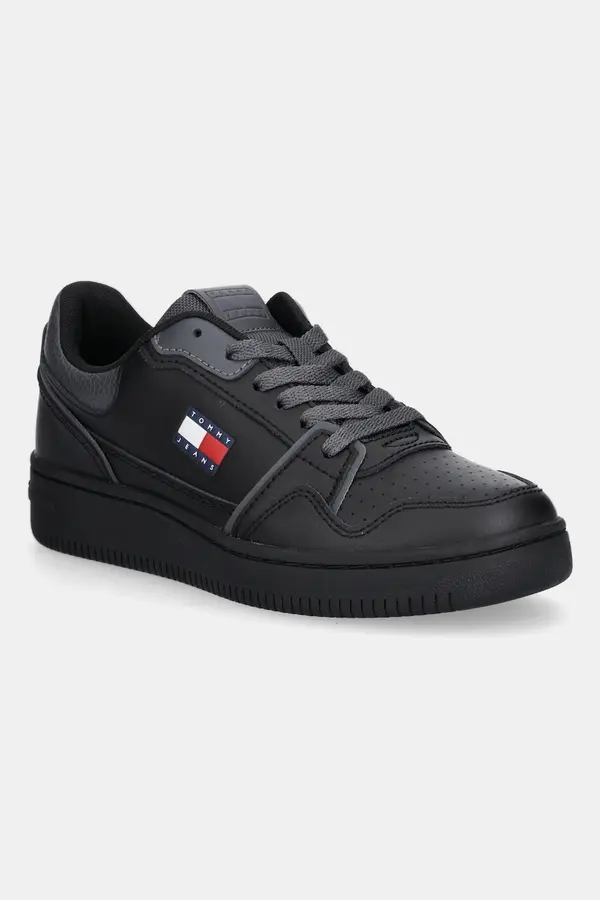 Tommy Jeans Usnjene superge Tommy Jeans TJW RETRO BASKET SNEAKER