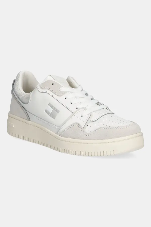 Tommy Jeans Usnjene superge Tommy Jeans TJW RETRO BASKET SNEAKER