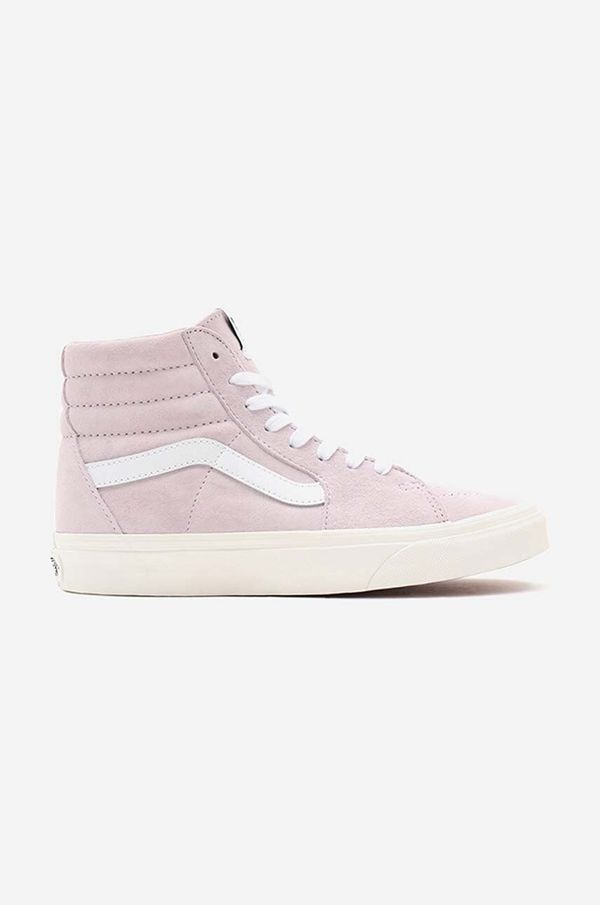 Vans Usnjene superge Vans UA SK8-Hi ženske, roza barva