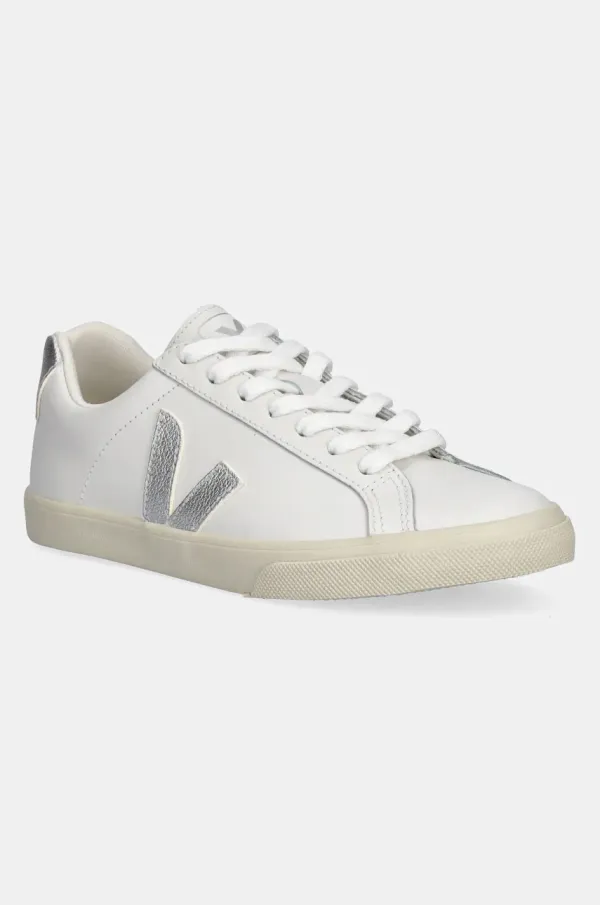 Veja Usnjene superge Veja EO0203883A ESPLAR LOGO LEATHER ženske, bela barva, EO0203883A