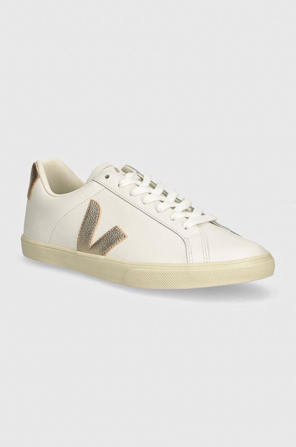 Veja Usnjene superge Veja Esplar Logo Leather bela barva, EO022490