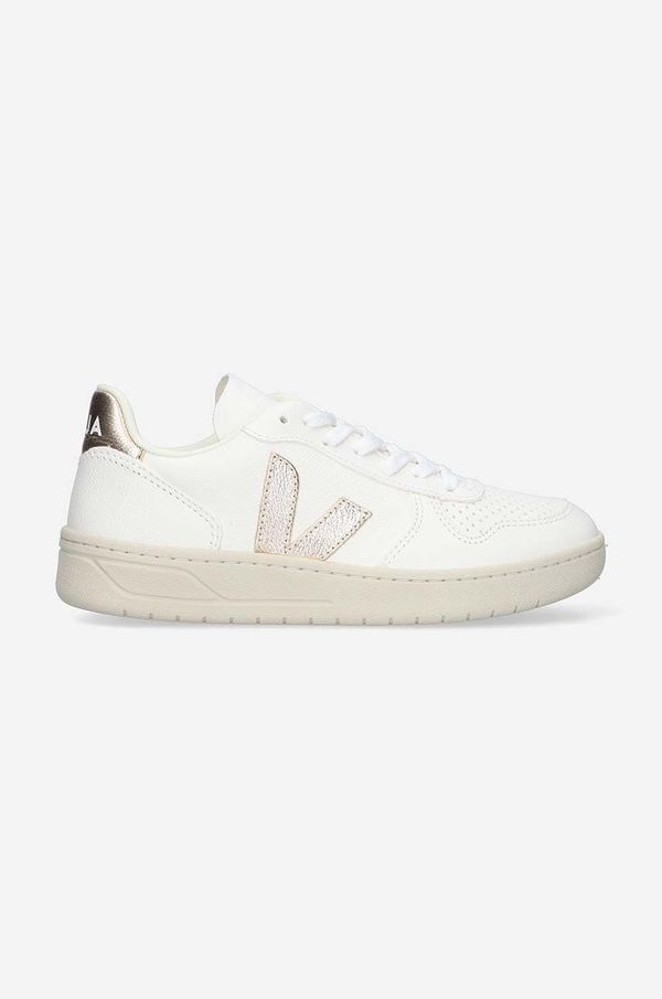 Veja Usnjene superge Veja V-10 Leather bela barva