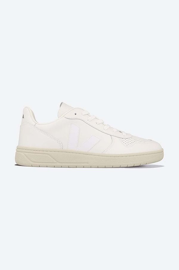 Veja Usnjene superge Veja V-10 Leather Extra-White bela barva