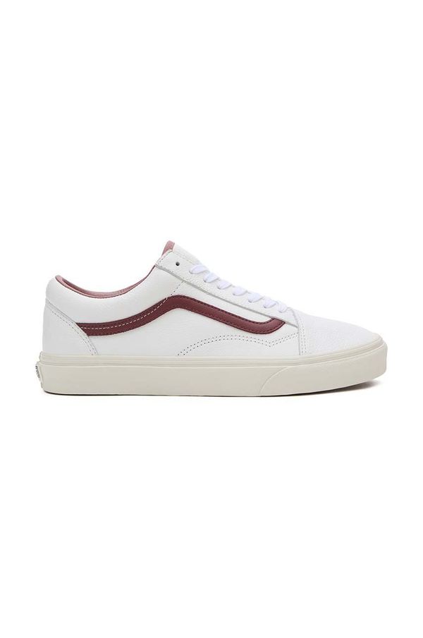 Vans Usnjene teniske Vans Old Skool bela barva, VN0007NT7BF1