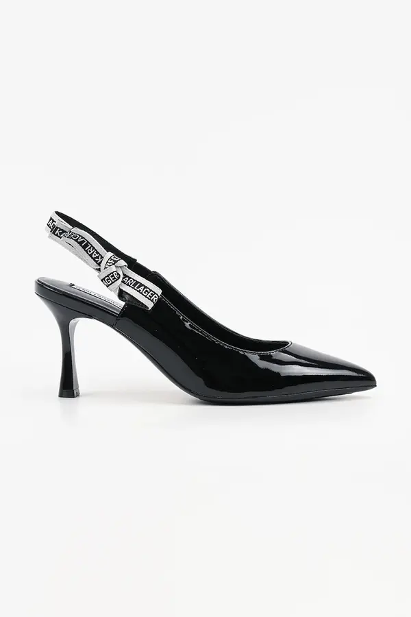 Karl Lagerfeld Usnjene visoke pete Karl Lagerfeld SIENNA
