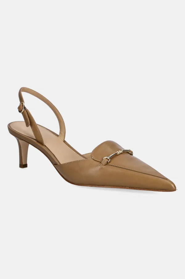 MICHAEL Michael Kors Usnjene visoke pete MICHAEL Michael Kors Lena bež barva, 40R5LEMP1L.297