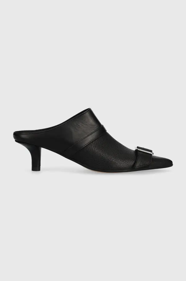 MM6 Maison Margiela Usnjene visoke pete MM6 Maison Margiela Slipper