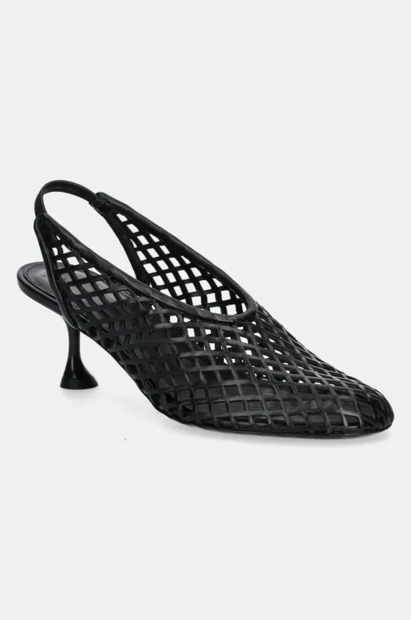 Proenza Schouler Usnjene visoke pete Proenza Schouler Tee črna barva, SH251016A